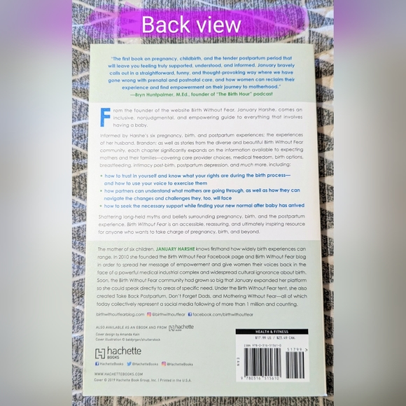 Birth Without Fear by January Harshe, top pregnancy & birth book, BNWT - Picture 6 of 15